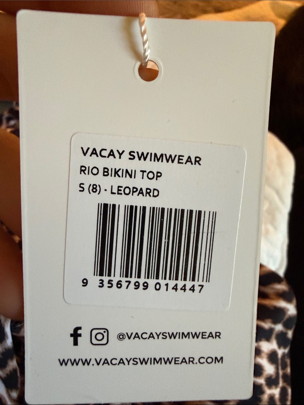 VACAY SWIMWEAR Rio Top Leopard - Picture 5 of 5